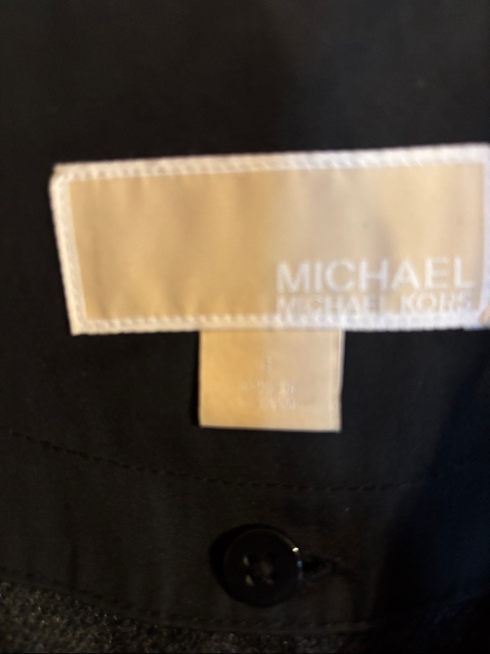 Michael Kors Black Jacket with Cream Label - Picture 7 of 7